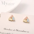 【my stere 我的時尚秘境】925銀針-少女糖果色三角簡約耳環(氣質 三角 幾何 簡約)