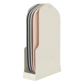 【MODORI】韓國製無痕砧板4色組(含砧板架/可磁吸)