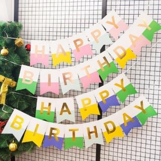 韓系文青風魚尾掛旗1組(派對 生日派對 慶生生日 掛旗 魚尾掛旗)