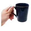 【小禮堂】SNOOPY 史努比 日本製陶瓷馬克杯《深藍.走路》咖啡杯.茶杯.金正陶器