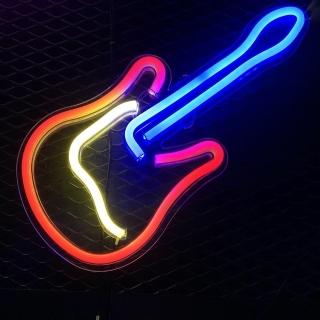 【Light in Plan O】造型背板霓虹燈-吉他(LED燈管、裝飾燈、氣氛燈、情境燈、party)