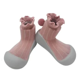 【Attipas】韓國Attipas學步鞋-粉色小毛球
