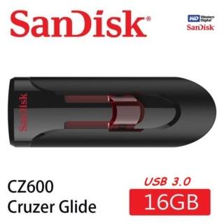 【SanDisk 晟碟】全新升級版 USB3.0 16GB 亮紅伸縮高速 隨身碟(伸縮設計 5年原廠保固)