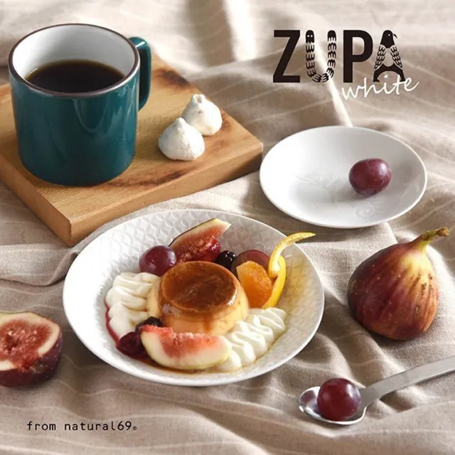 【日本 Natural69】波佐見燒 ZUPA White系列 甜點盤 陶瓷盤 菜盤 圓盤 深盤 15cm 綿羊(日本製)