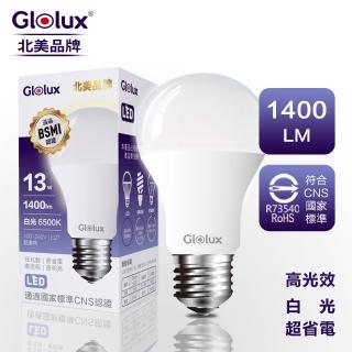 【Glolux】13W 高亮度LED燈泡(北美品牌 1400流明 白光 單入)