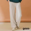 【gozo】垂墜感小直筒西裝褲(兩色)