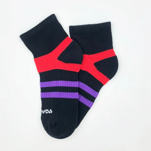 【WOAWOA】能量激發登山襪-中筒-女款｜單雙(登山襪 健走襪 除臭襪 機能襪 運動襪 足弓襪 氣墊襪 8208801)