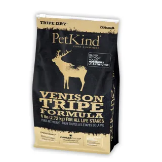 【PetKind 野胃】天然鮮草肚狗糧 放牧鹿肉 6磅兩件優惠組(狗飼料/狗糧/寵物食品/乾飼料)