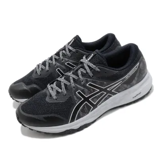 【asics 亞瑟士】慢跑鞋 Gel-Scram 6 運動 男鞋 亞瑟士 路跑 緩震 野跑鞋 亞瑟膠 黑 灰(1011A850020)