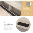 【時尚屋】RT9諾拉莊園貓抓皮收納5尺雙人床架RT9-F101+UZR8-8379-5(床頭+床底-免運費 免組裝 雙人床)