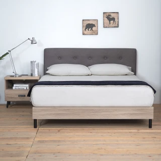 【時尚屋】[CW20]亞曼達5尺床片型3件組-床片+床底+床頭櫃(不含床墊 免運費 免組裝 臥室系列)