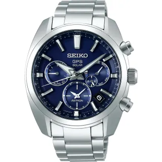 【SEIKO 精工】Astron 5X53 雙時區太陽能GPS衛星定位手錶 新年禮物(SSH019J1/5X53-0AJ0B)