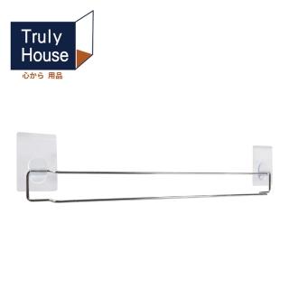 【Truly House】免打孔不鏽鋼拖鞋收納架/毛巾架/拖鞋架/無痕貼