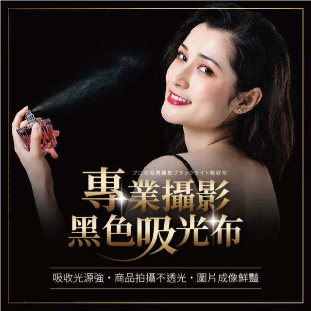 【指選好物】黑色吸光布-70*100cm(拍攝道具/攝影布/背景布/遮光布/直播/拍照背景)