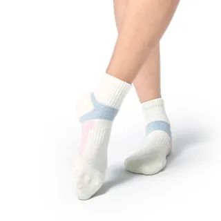 【MarCella 瑪榭】MIT-足弓腳踝加強氣墊運動襪(中長襪/機能襪)