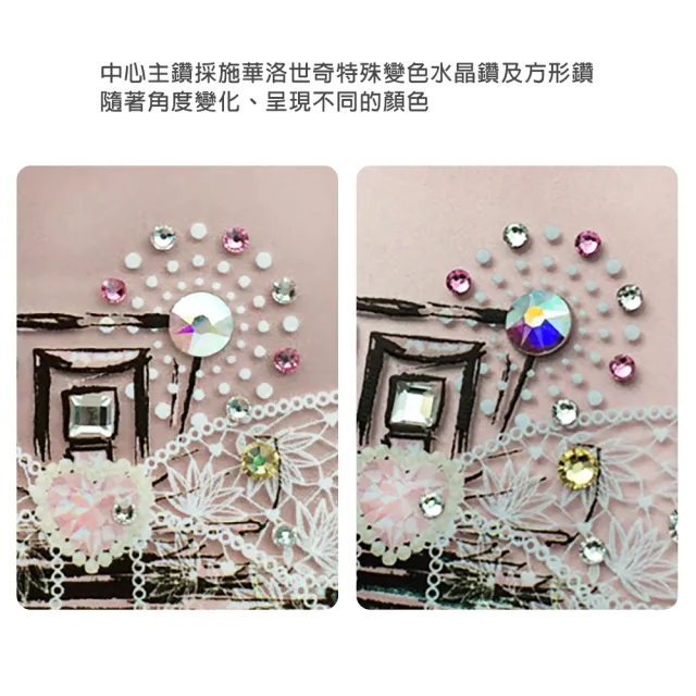 【apbs】iPhone 16/15/14/13/12/11系列 輕薄軍規防摔水晶彩鑽手機殼(維也納馨香)