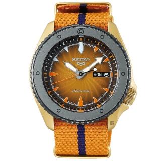 【SEIKO 精工】5 Sports x 火影忍者 鳴人 聯名限量機械錶 母親節 送禮 禮物(SRPF70K1/4R36-10B0O)