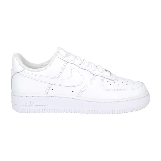 【NIKE 耐吉】WMNS AIR FORCE 1 07 女休閒運動鞋-皮革 復古 白(DD8959100)