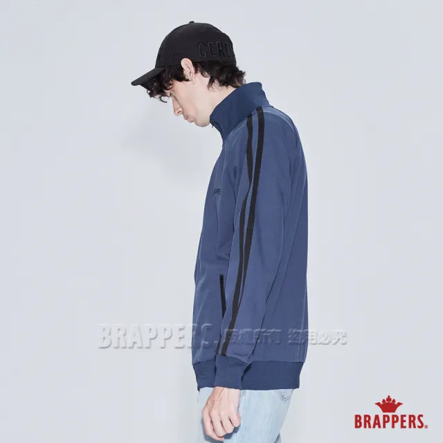 【BRAPPERS】男款 立領休閒外套(藍)