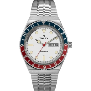 【TIMEX】天美時 Q TIMEX復刻系列 經典手錶(藍紅白 TXTW2U61200)