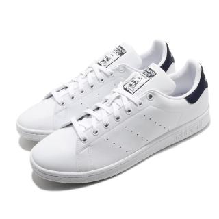 【adidas 愛迪達】休閒鞋 Stan Smith 復古 男女鞋 愛迪達 三葉草 史密斯 老人頭 情侶 白 藍(FX5501)