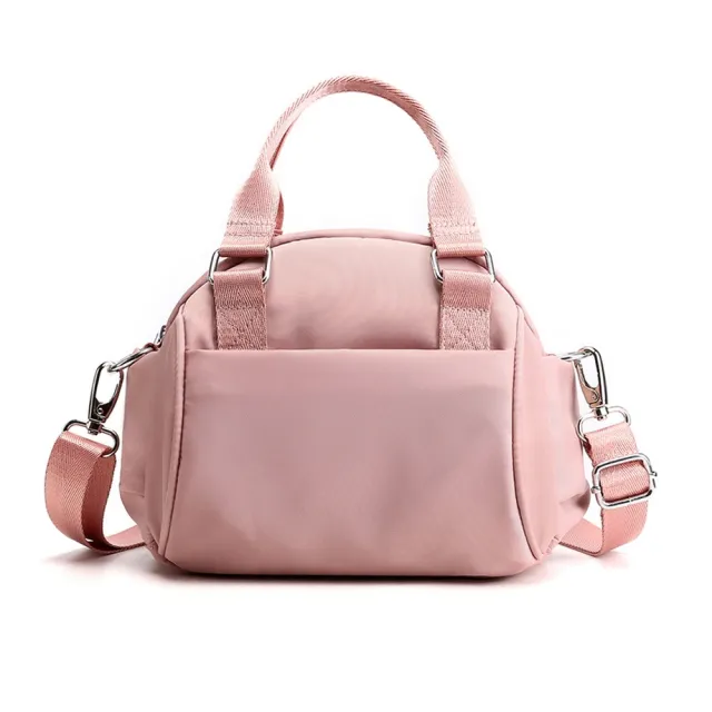 【Acorn 橡果】新款輕便防水包斜背包手提包側背包水餃包6535(粉色)