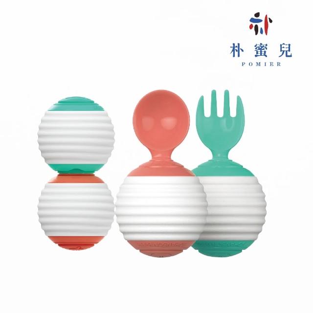 【韓國JOHANSON】好事花生兒童湯叉組(兒童餐具、兒童湯匙、叉子、學習餐具)