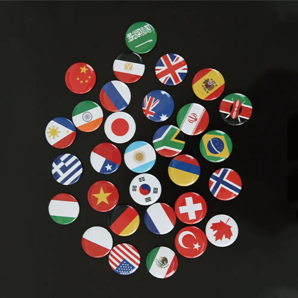 【韓國inpegboard】洞洞板專用配件-世界國旗磁鐵(一套30個)