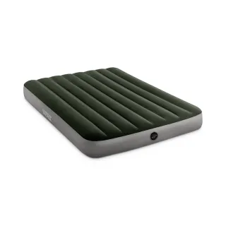 【INTEX】經典雙人fiber-tech充氣床墊_綠絨-寬137cm(64108)