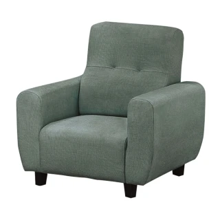 【綠活居】克里夫蘭  現代灰貓抓皮革單人座沙發椅