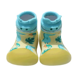 【BigToes】變色幼兒襪型學步鞋-侏儸世界(防滑嬰兒鞋 寶寶襪鞋 防滑膠底鞋)