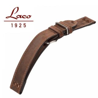 【Laco 朗坤】402112 錶帶 淺棕 XL 22mm 原廠錶帶(皮質 復古 錶帶)