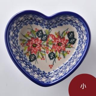 【美學生活 波蘭陶】波蘭陶 Vena 愛心餐盤 陶瓷盤 菜盤 點心盤 波蘭手工製(耶誕市集系列)