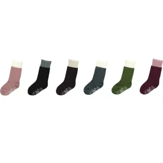 【PEILOU 貝柔】6入組-萊卡柔棉止滑寬口短襪(幸福棉品台灣製造)