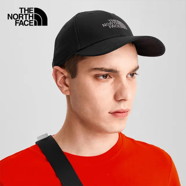 【The North Face 官方旗艦】北面男女款黑色休閒運動帽｜4VSVJK3