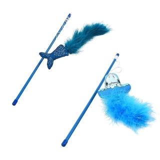 【PeT ChU 沛啾】藍尾巴逗貓棒(2入組)