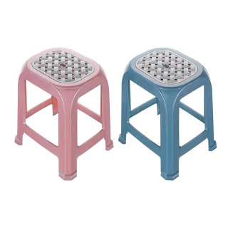 【KEYWAY 聯府】大和光銀座椅-4入 粉/藍(塑膠椅 餐椅 MIT台灣製造)