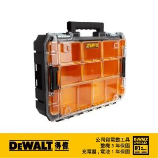 【DEWALT 得偉】變形金剛2.0系列-透明蓋防水收納箱(DWST82968-1)