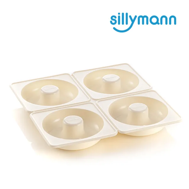 【韓國sillymann】100%鉑金矽膠甜甜圈烘焙模具-奶油白(鉑金矽膠可進洗碗機高溫清潔可沸水消毒)