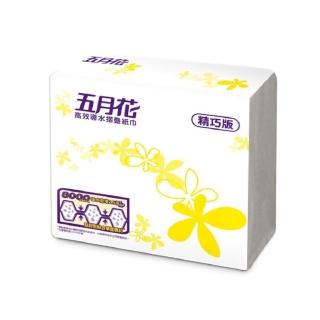 【MAY FLOWER 五月花】高效導水摺疊擦手紙-精巧版(200抽x20包)