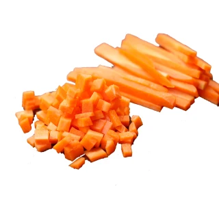 【上野物產】台灣產 急凍生鮮 胡蘿蔔丁 1包(500g±10%/包 台灣產 素食 低卡 任選)