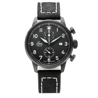 【Laco 朗坤】861975 德國工藝 LAUSANNE 飛行員手錶特別模型洛桑軍錶(石英錶42mm)