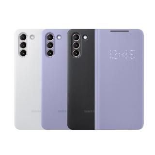 【Samsung 三星】Galaxy S21+ 5G 原廠LED皮革翻頁式皮套(臺灣公司貨)