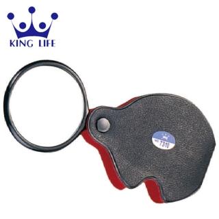 【KING LIFE金徠福】NO.7310高階塑膠皮套放大鏡(3倍)