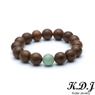 【K.D.J 圓融珠寶】沉香木珠翡翠手珠天然A貨
