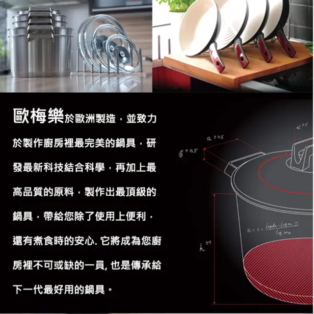 【MEHRZER 歐梅樂】黑鑽不沾單把炒鍋28cm(義大利製造)