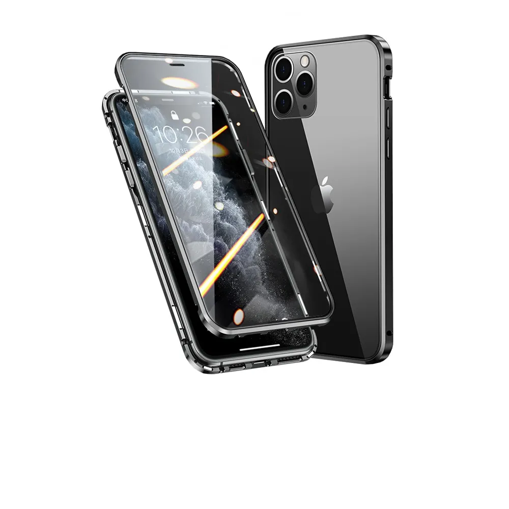 【Didoshop】iPhone 12/12Pro 6.1吋 雙面鋼化玻璃磁吸式手機殼 手機保護殼(WK065)