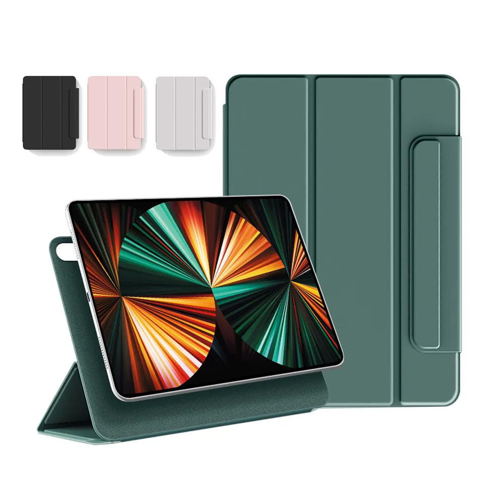 【OMG】iPad Air5 2022版 / Air4 2020版 10.9吋 保護套 磁吸感應 搭扣款 平板皮套(智能休眠皮套)