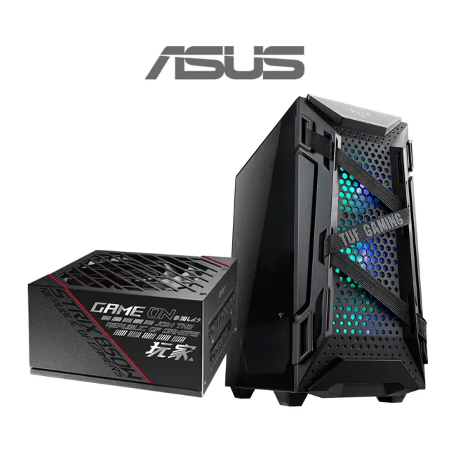 【ASUS華碩 機殼+850W電源】TUF Gaming GT301 電腦機殼+ROG Strix 850W 金牌 電源供應器(黑)