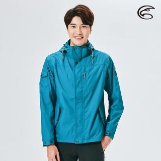 【ADISI】男單件式防水透氣裡毛尼網外套-可拆帽 AJ1821030 / S-2XL(毛尼網裡 風衣 登山外套)